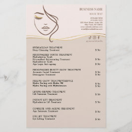 FACIAL TREATMENTS Beauty Salon flyer チラシ
