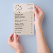 FACIAL TREATMENTS Beauty Salon flyer チラシ (ハンドル)