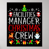Facilities Manager Christmas Crew Matching Xmas  ポスター (正面)