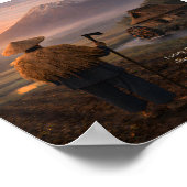 Facing the Mountain of Home – Art Print English ポスター (角)