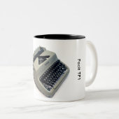 Facit TP1のタイプライター ツートーンマグカップ (正面右)