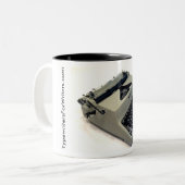 Facit TP1のタイプライター ツートーンマグカップ (正面左)