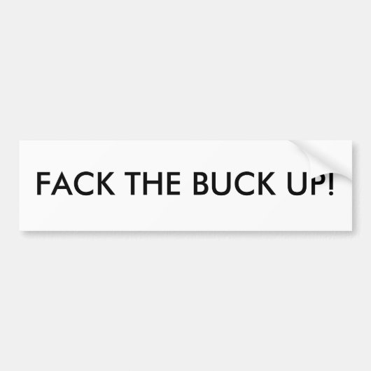 FACK木びき台! バンパーステッカー (正面)