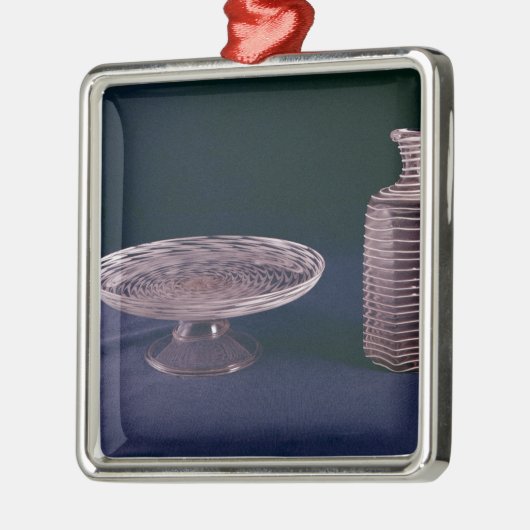 Facon de Veniseのlatticinioのtazza メタルオーナメント (左)