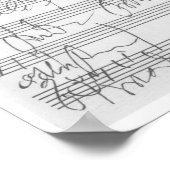 Facsimile of a page of music ポスター (角)