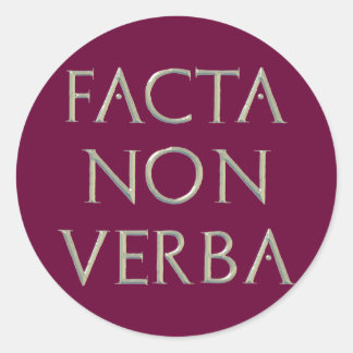Facta非Verbaスタンプ ラウンドシール