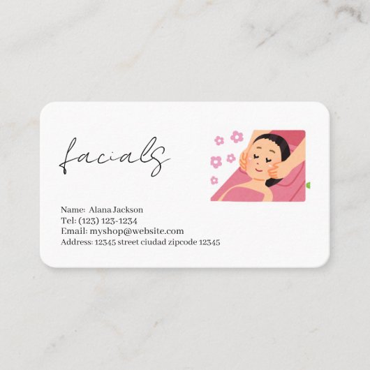 factalsサービス編集可能名刺 名刺 (正面)