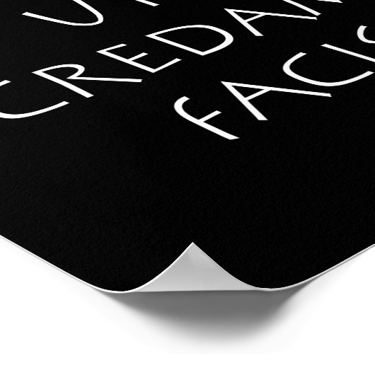 Factis ut credam facis ポスター (角)