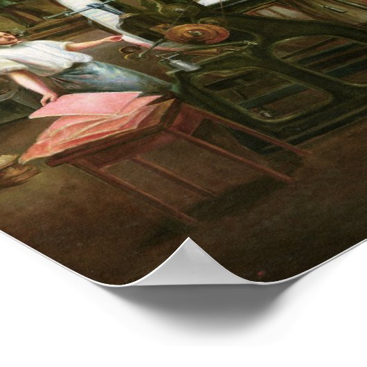 Factory in the Rue d'Aubagne, 1861 ポスター (角)