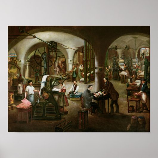 Factory in the Rue d'Aubagne, 1861 ポスター (正面)