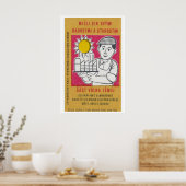 Factory Worker - Matchbox Print - Aesthetic Wall ポスター (キッチン)