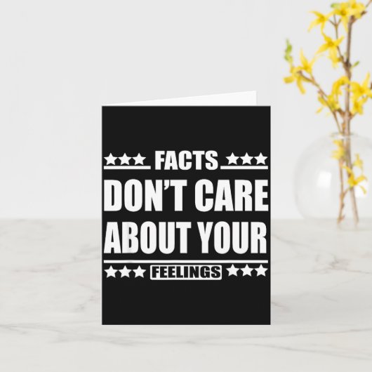 Facts Don't Care About Your Feelings  カード (黄色い花)