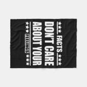 Facts Don't Care About Your Feelings  フリースブランケット (正面(横))