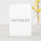 factum est Latein latin カード (黄色い花)