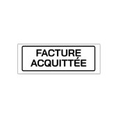 FACTURE ACQUITTÉE セルフインキングスタンプ (デザイン)