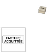 FACTURE ACQUITTÉE ラバースタンプ (押印)