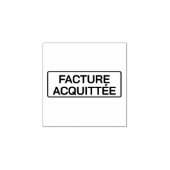 FACTURE ACQUITTÉE ラバースタンプ (インプリント)