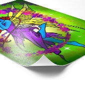 Fada elfa azul フォトプリント            (角)