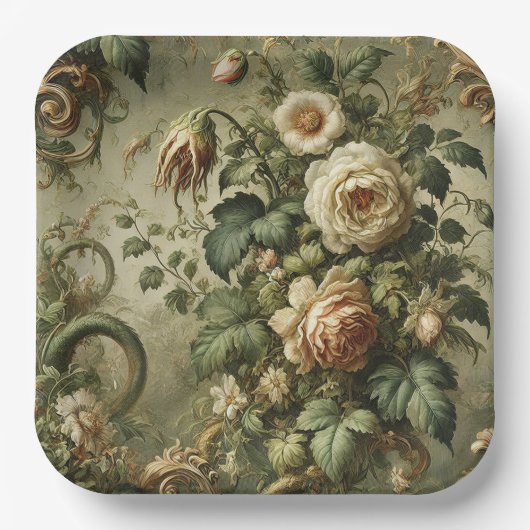 Fade to Grace – ゴシック・バロック ペーパープレート (正面)