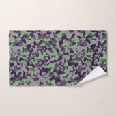 faded green and violet camo abstract バスタオルセット (ハンドタオル)