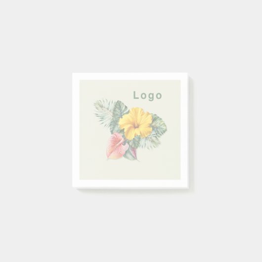 Faded Logo Image Background ポストイット (正面)