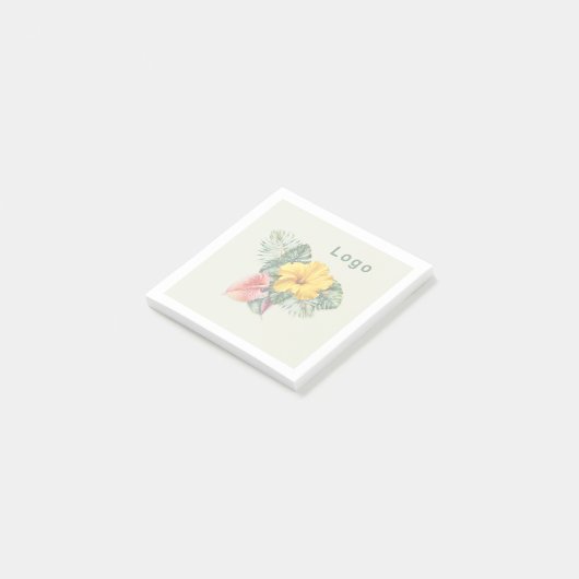 Faded Logo Image Background ポストイット (アングル)