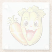 Faded out veggies  ガラスコースター (裏面)