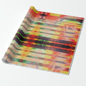 Faded Stripe Colorful Wrapping Paper ラッピングペーパー (アンロールド)