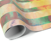 Faded Stripe Colorful Wrapping Paper ラッピングペーパー (ロールコーナー)