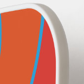 Faded Surf Blue Circle Stripe with Name ピックルボールラケット (左詳細)