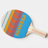 Faded Surf Blue Horizon Striping with Name 卓球ラケット (横)