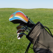 Faded Surf Blue Pin Striped with Name ゴルフヘッドカバー (インサイチュ)