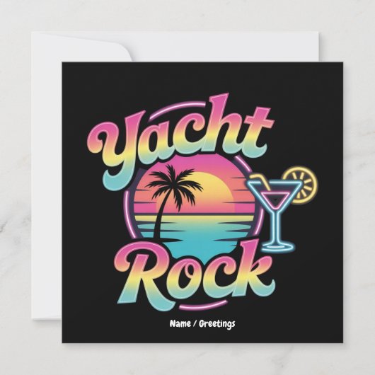 Faded Yacht Rock Boat Party – Smooth Sounds & Coas 招待状 (正面)
