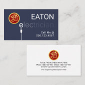 Fading Electrician Electric Plug Cord 名刺 (正面/裏面)