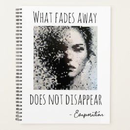 Fading monochrome face プランナー手帳