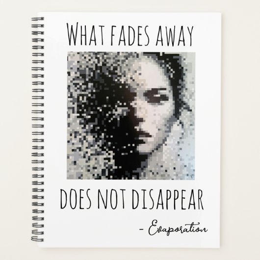 Fading monochrome face プランナー手帳 (正面)