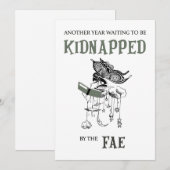 Faeに誘拐される - 本の誕生日カード シーズンカード (正面/裏面)