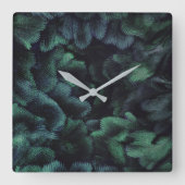 Faerie Forest  Square Wall Clock スクエア壁時計 (正面)