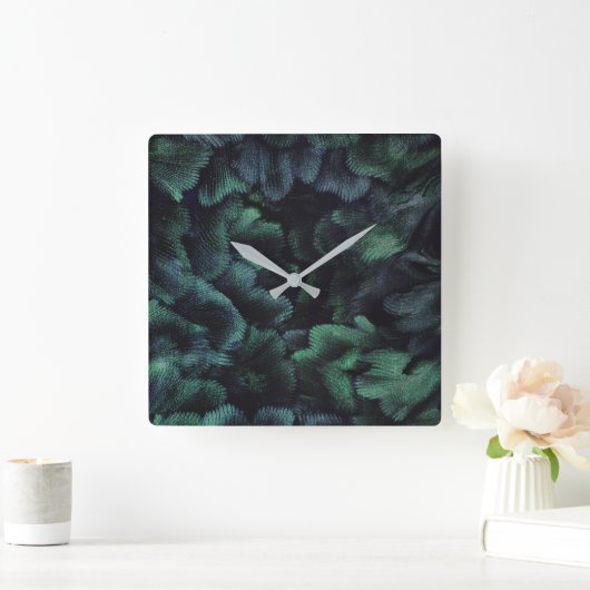 Faerie Forest  Square Wall Clock スクエア壁時計 (ホーム)