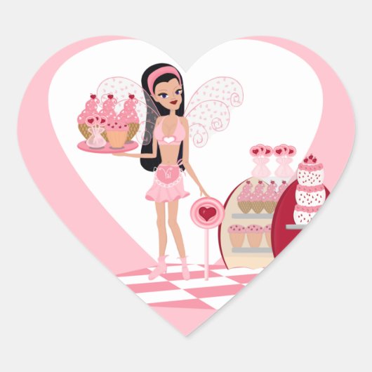 Faery Valバレンタインデースイーツショップシール ハートシール (正面)