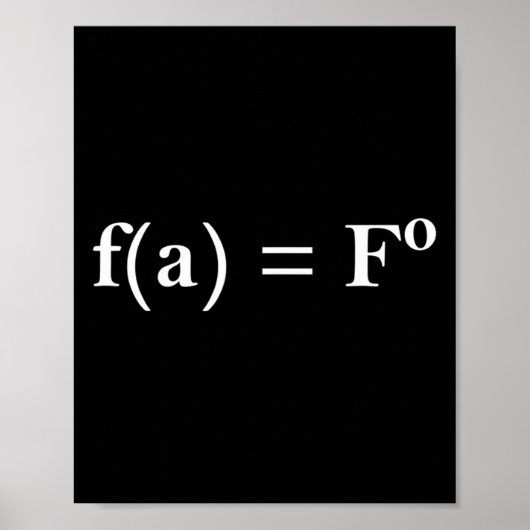 Fafoの数式 楽しいノベルティ 数学教師 ネルド ポスター (正面)