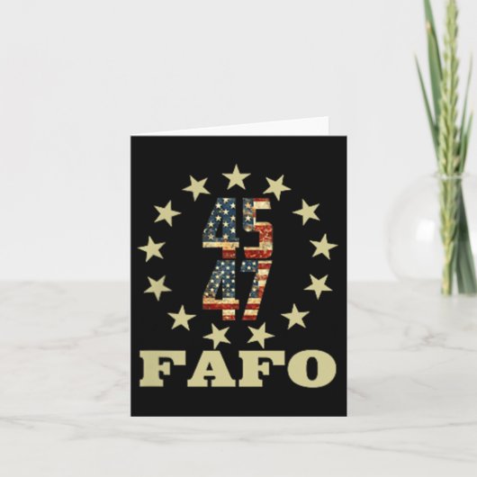 Fafoトおもしろいランプ写真 カード (正面)