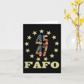 Fafoトおもしろいランプ写真 カード (黄色い花)