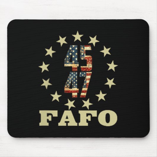Fafoトおもしろいランプ写真 マウスパッド (正面)