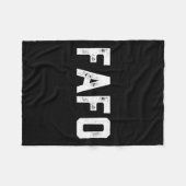 Fafoトランプのプレミアム フリースブランケット (正面(横))