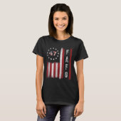 Fafo国旗のトランプおもしろい Tシャツ (正面フル)