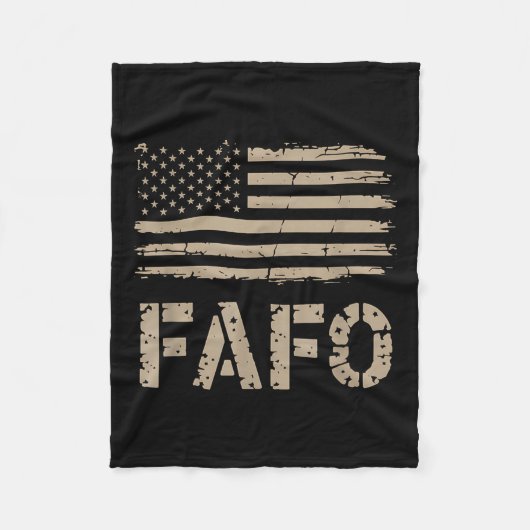 Fafo国旗 フリースブランケット (正面)