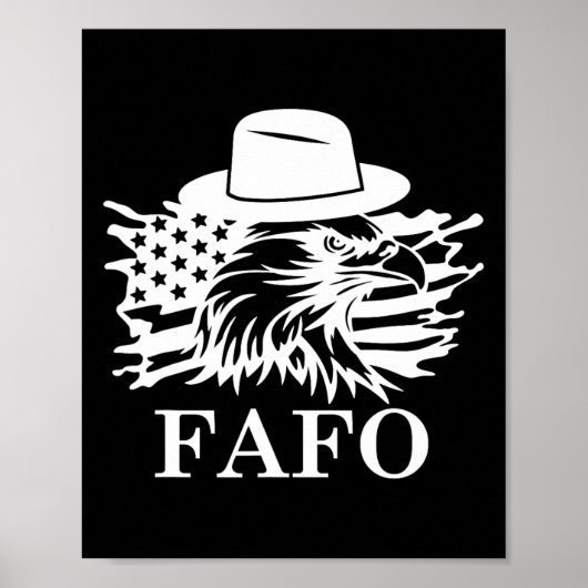 Fafo トランプ アメリカ国旗  ポスター (正面)