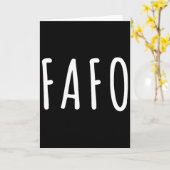 Fafo トランプ、ドナルド トランプ Fafo カード (黄色い花)