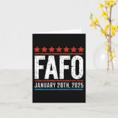 Fafo 2025年1月20日米国大統領の就任式 カード (黄色い花)